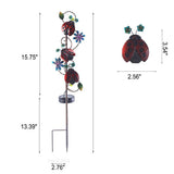 Solar Iron Butterfly Stake Light with LED