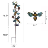 Solar Iron Butterfly Stake Light with LED