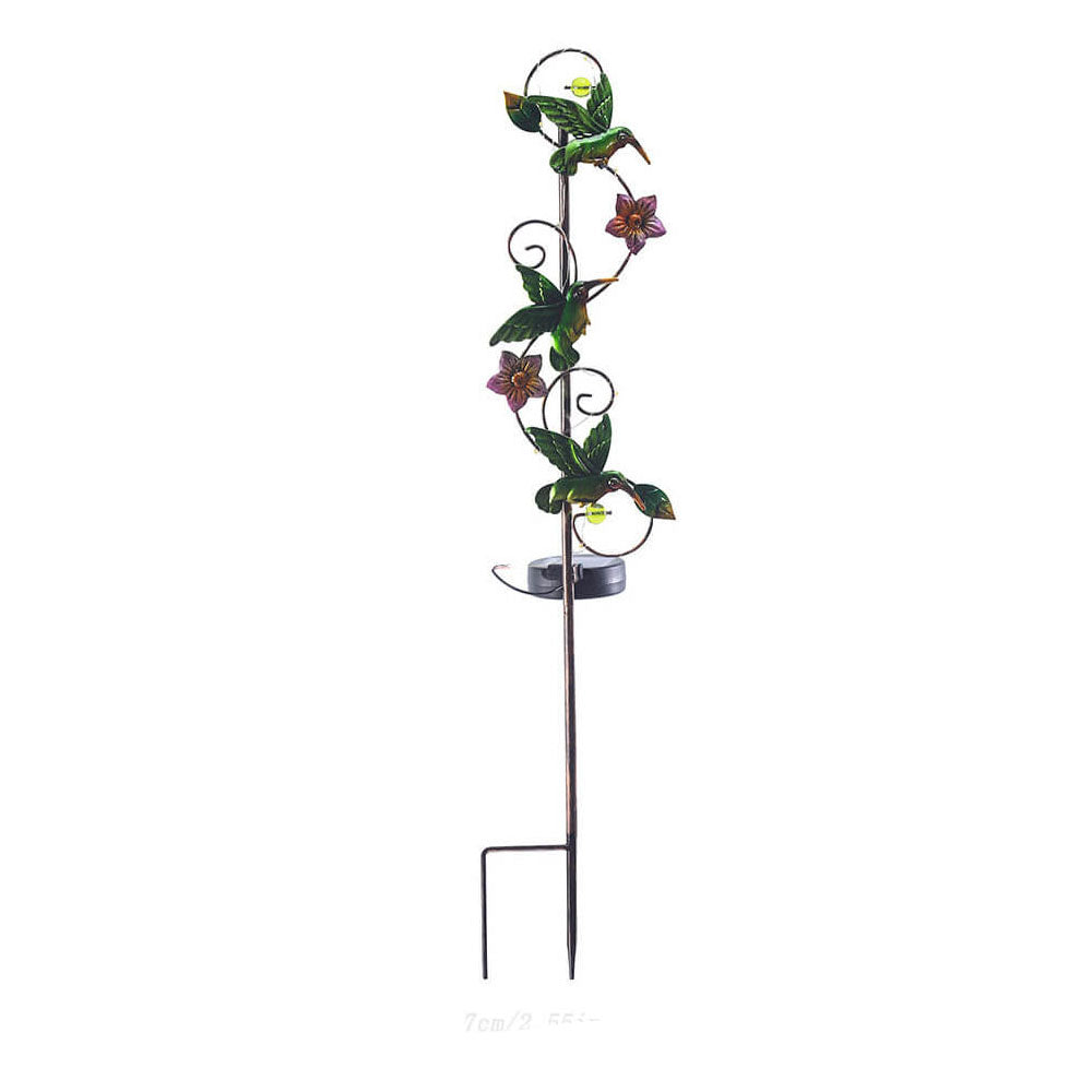 Solar Iron Butterfly Stake Light with LED