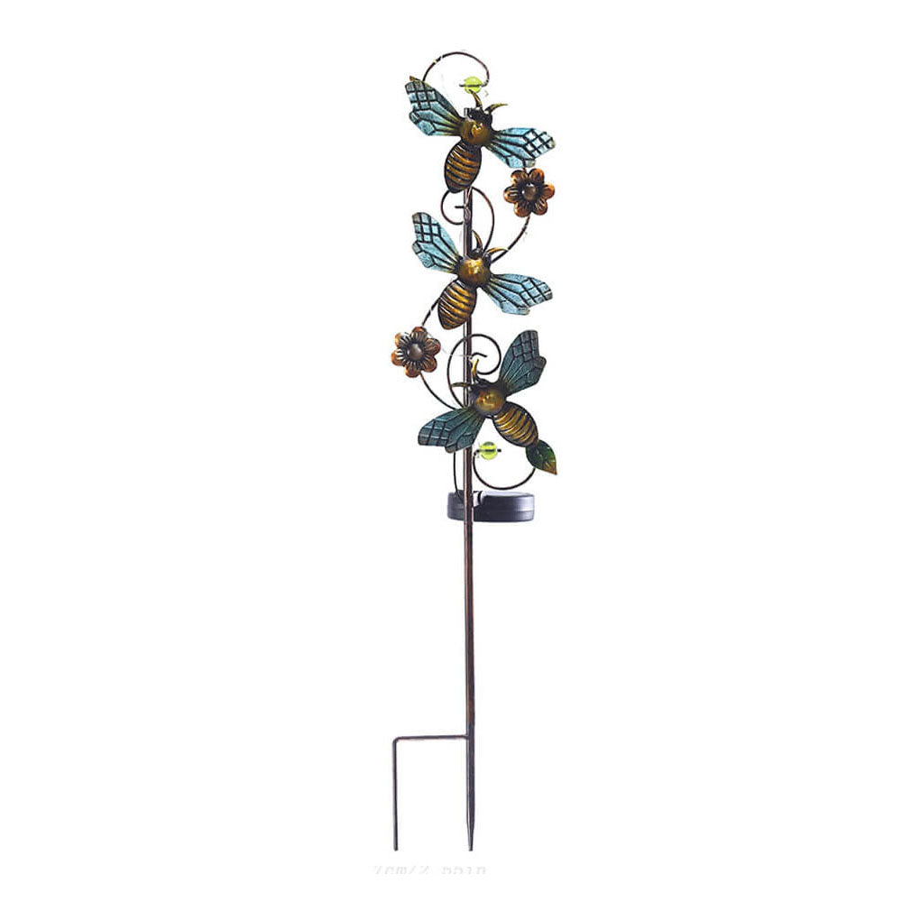 Solar Iron Butterfly Stake Light with LED