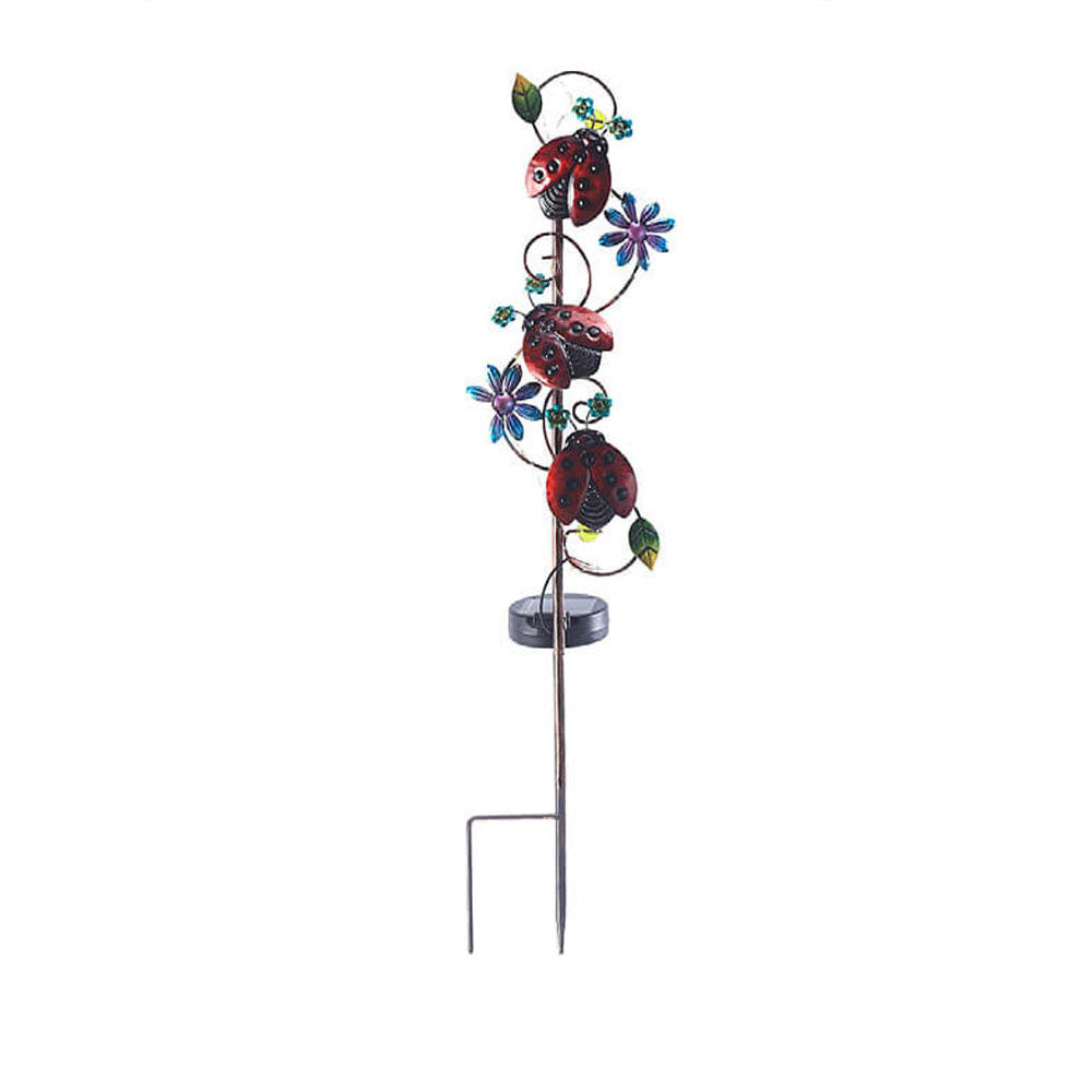 Solar Iron Butterfly Stake Light with LED