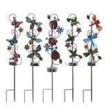 Solar Iron Butterfly Stake Light with LED