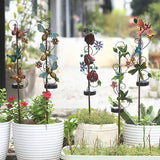 Solar Iron Butterfly Stake Light with LED