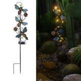 Solar Iron Butterfly Stake Light with LED