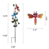 Solar Iron Butterfly Stake Light with LED