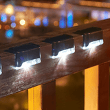 Solar LED Step Lights with Adhesive Back