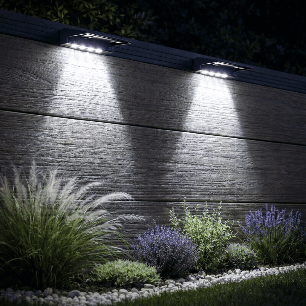 Solar LED Wall Light with Focused Beam
