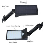 Solar LED Wall Spotlight with Motion Sensor
