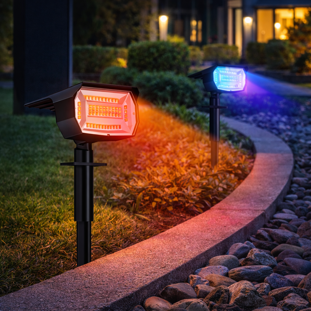 Solar Landscape Light with Adjustable Brightness
