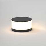 Solar Light Round Column Post LED Lamp