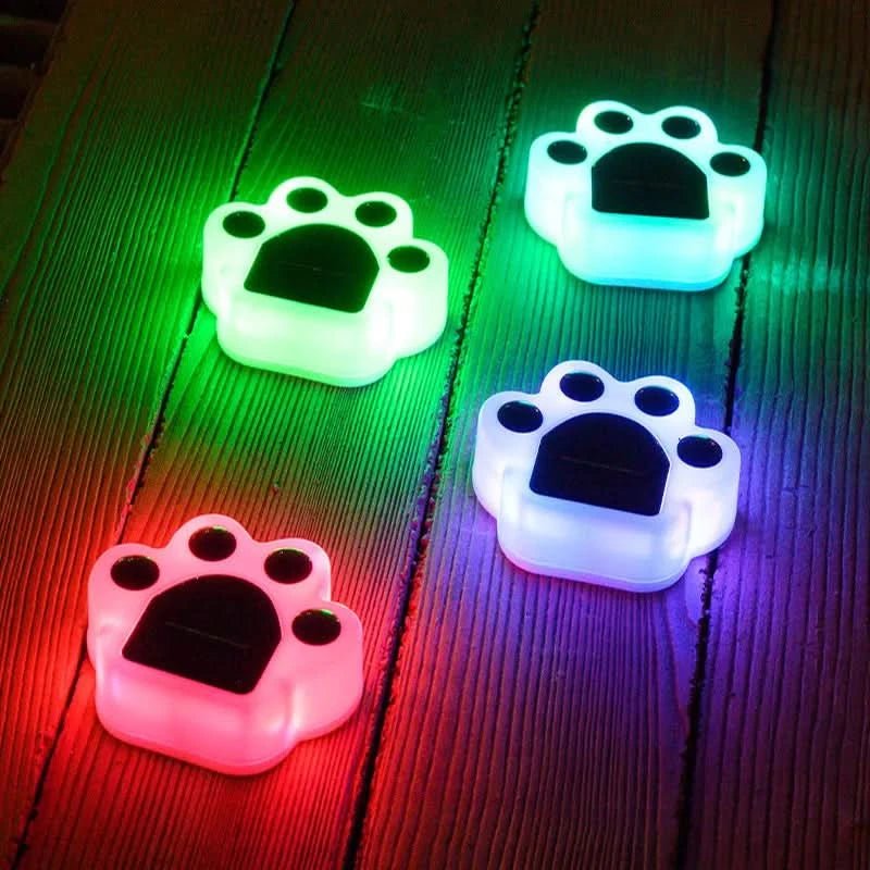 Solar Paw Shape LED Light with Dusk Sensor