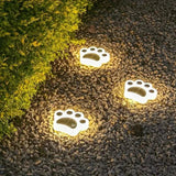 Solar Paw Shape LED Light with Dusk Sensor