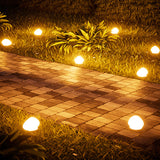 Solar Pebble Light with Warm LED Glow