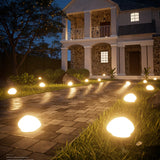 Solar Pebble Light with Warm LED Glow