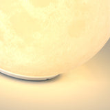 Solar Resin Moon Pendant Light with LED
