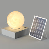 Solar Resin Moon Pendant Light with LED
