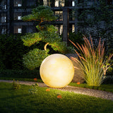 Solar Resin Moon Pendant Light with LED