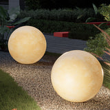 Solar Resin Moon Pendant Light with LED