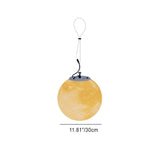 Solar Resin Moon Pendant Light with LED