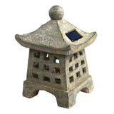 Solar Resin Pagoda Light with LED Panel