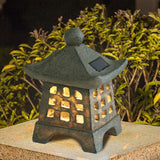 Solar Resin Pagoda Light with LED Panel