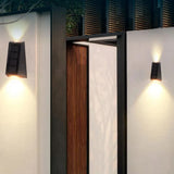 Solar Trapezoid LED Wall Sconce Illuminaire