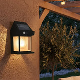 Solar Wall Lantern with Motion Sensor LED