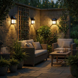 Solar Wall Lantern with Motion Sensor LED