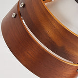 Solid Wood Clip Table Lamp with Iron Base