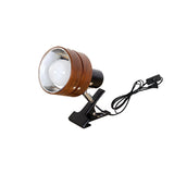 Solid Wood Clip Table Lamp with Iron Base