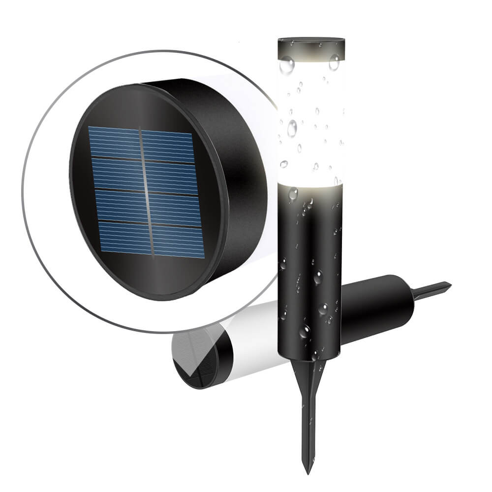 Stainless Steel Solar Light with LED Post