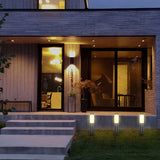 Stainless Steel Solar Light with LED Post