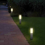 Stainless Steel Solar Light with LED Post