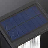 Solar LED Wall Sconce with Striped Shade