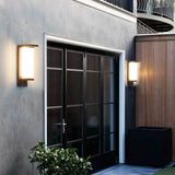 Solar LED Wall Sconce with Striped Shade