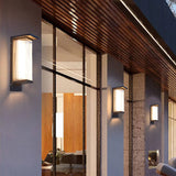 Solar LED Wall Sconce with Striped Shade