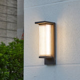 Solar LED Wall Sconce with Striped Shade