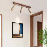 Travertine Cylinder Ceiling Light 3 Head