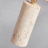 Travertine Cylinder Ceiling Light 3 Head