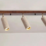 Travertine Cylinder Ceiling Light 3 Head