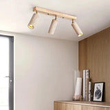 Travertine Cylinder Ceiling Light 3 Head