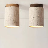 Travertine Cylinder LED Ceiling Spotlight