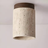 Travertine Cylinder LED Ceiling Spotlight