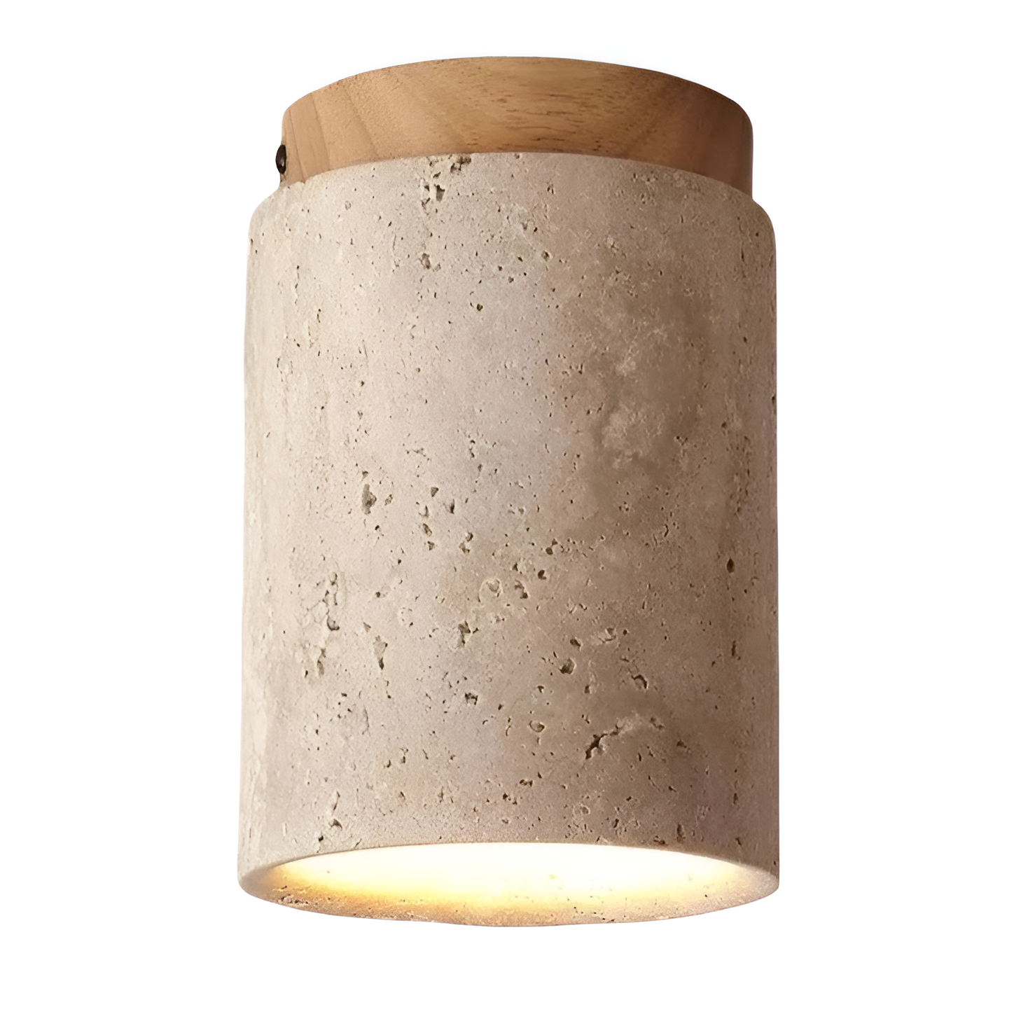 Travertine Cylinder LED Ceiling Spotlight