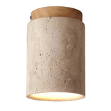 Travertine Cylinder LED Ceiling Spotlight