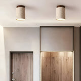 Travertine Cylinder LED Ceiling Spotlight