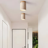 Travertine Cylinder LED Ceiling Spotlight