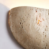 Travertine Half Round Wall Sconce Light