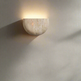 Travertine Half Round Wall Sconce Light
