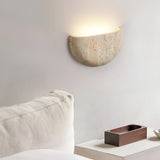 Travertine Half Round Wall Sconce Light